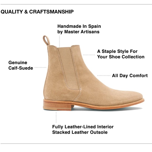 Men\'s Suede Chukka Boots in Light Tan